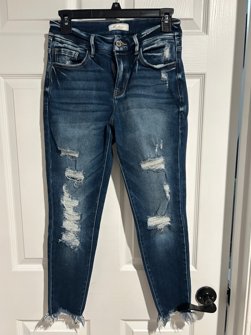 KanCan Dark Blue Distressed Skinny Jeans